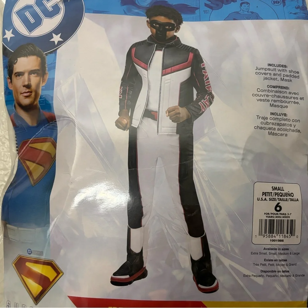 Kids Superman Costume‎ - Black, White, Red